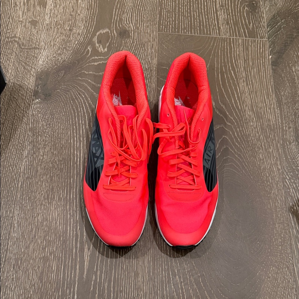 Nike airmax Red Athletic Shoes with Black Accents